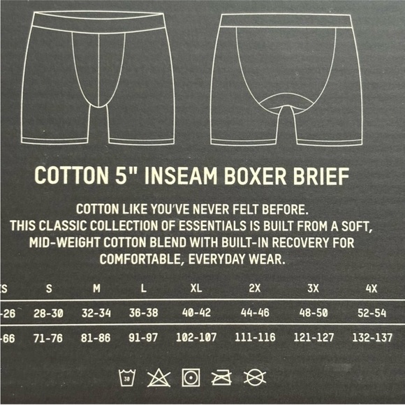 SKIMS Men’s 5” Boxer Brief 3-Pack Multi Pack Gray Size 2X New in box - Picture 5 of 9